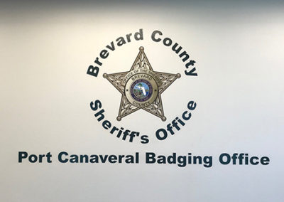 Brevard County Sheriff's Office Badging Office Wall Graphic