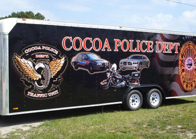 City of Cocoa Police Department Trailer Wrap