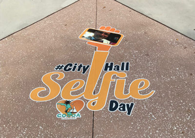 City of Cocoa Selfie Floor Graphic