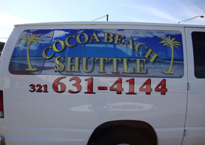 Cocoa Beach Shuttle Window Perf and Decals
